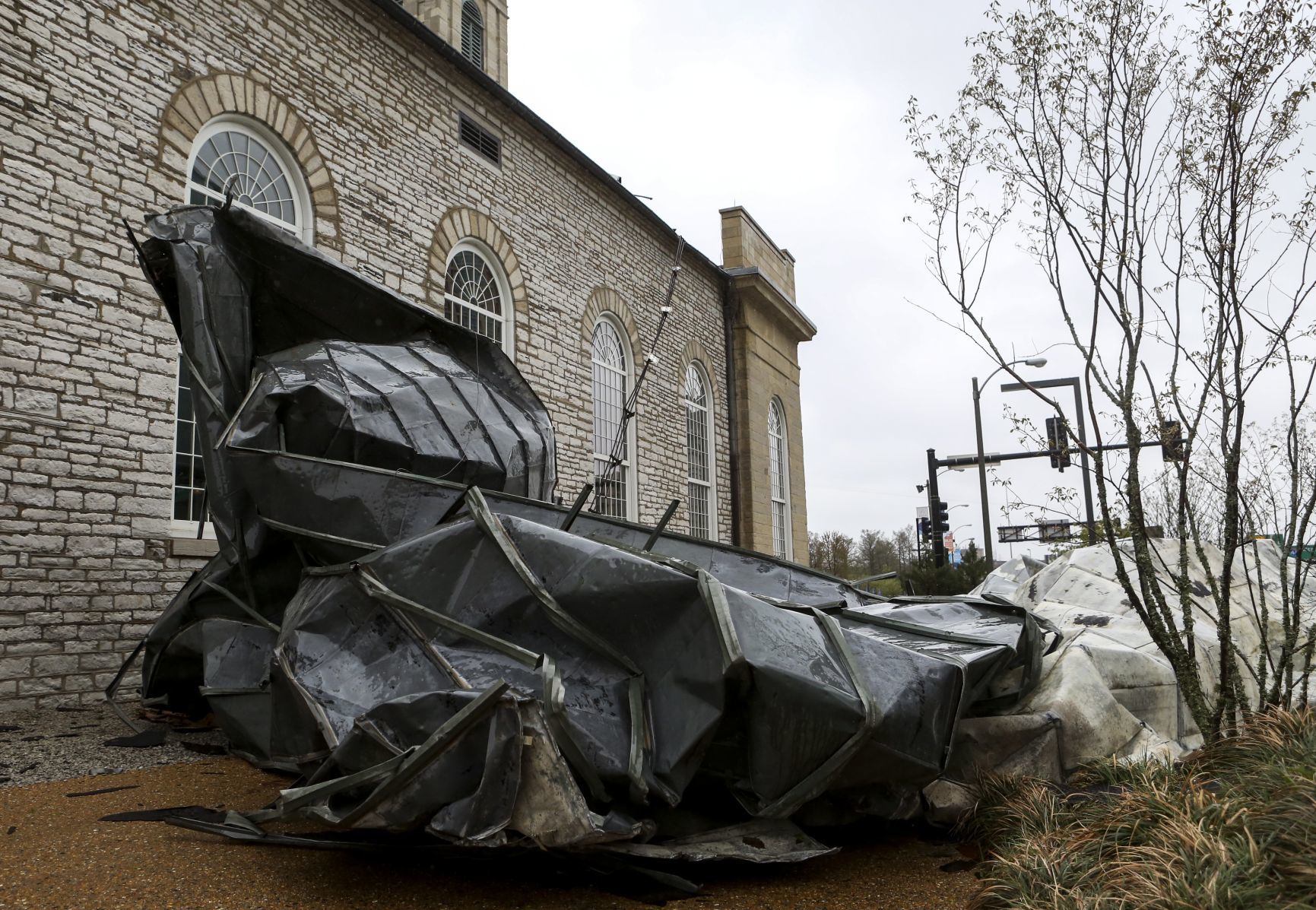 Wind Damage at the Old Cathedral